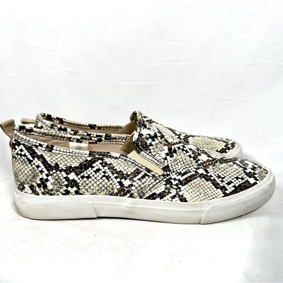 Tommy Bahama Faux Snakeskin Slip-On Sneakers Neutral Casualcore Size 10 Resort - Picture 9 of 12